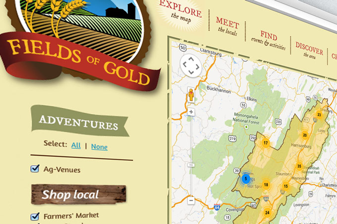 Fields Of Gold Custom Google Map